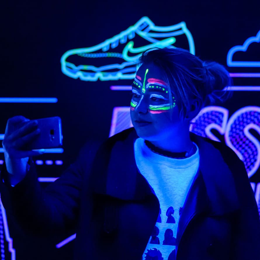 Nike Air Max neon colors.