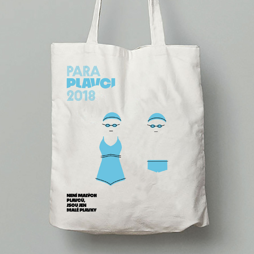 Para Swimming design on a bag.