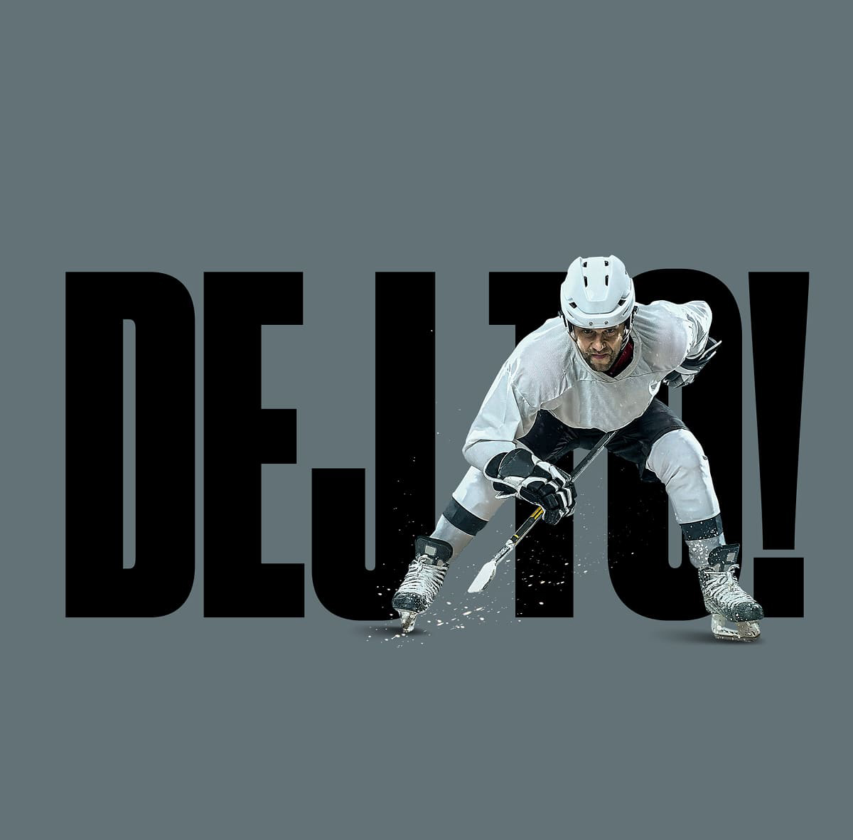 A visual with hockey player for Dej to!