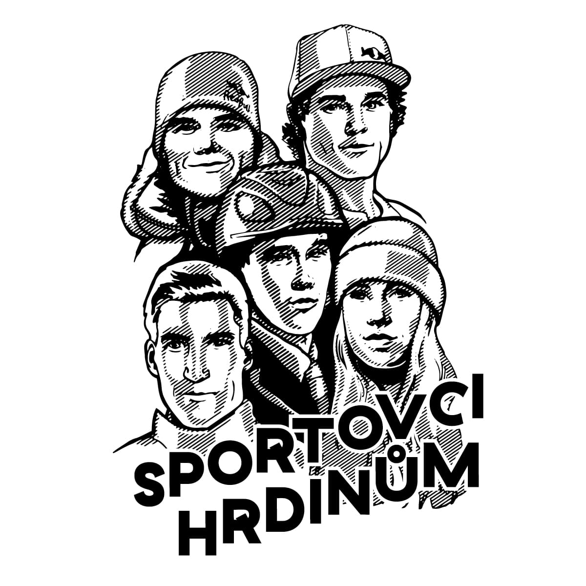 Logo for sportovci hrdinům.