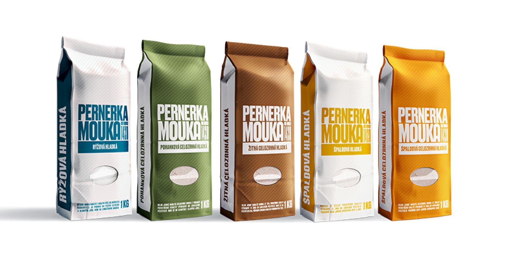 All packages of Pernerka flour.