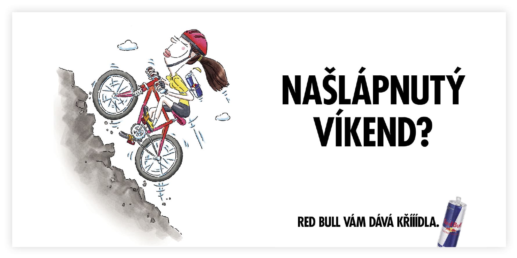 Red Bull Cartoon banner.