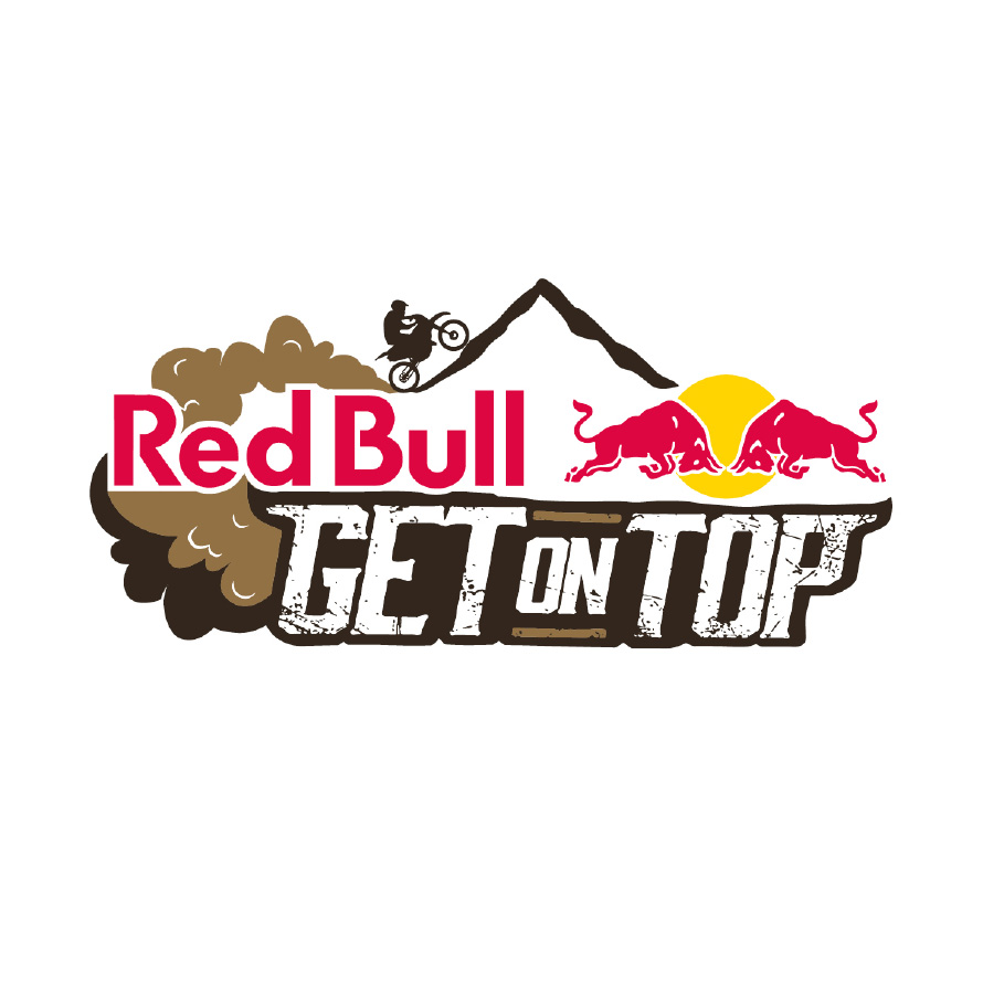Red Bull Get on Top event logo.