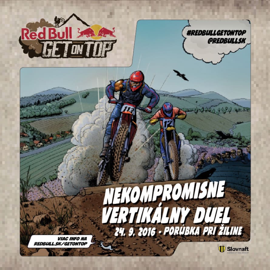 Red Bull Get on Top event banner.