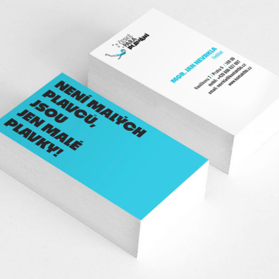 Para Swimming business cards.