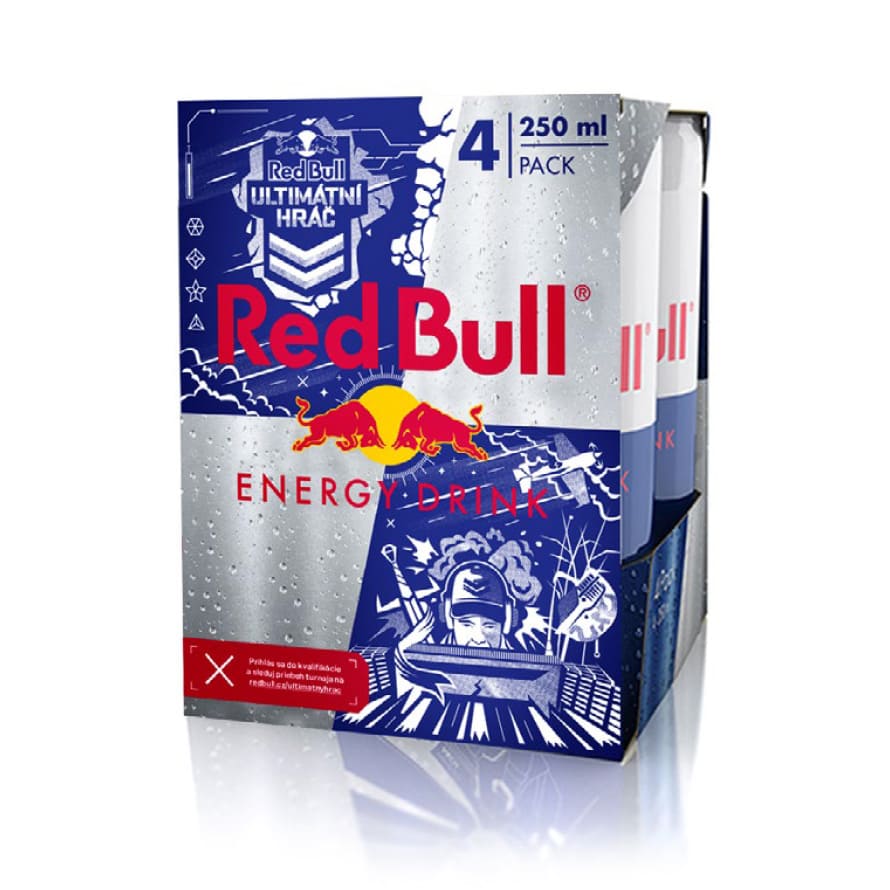 Red Bull cans package.
